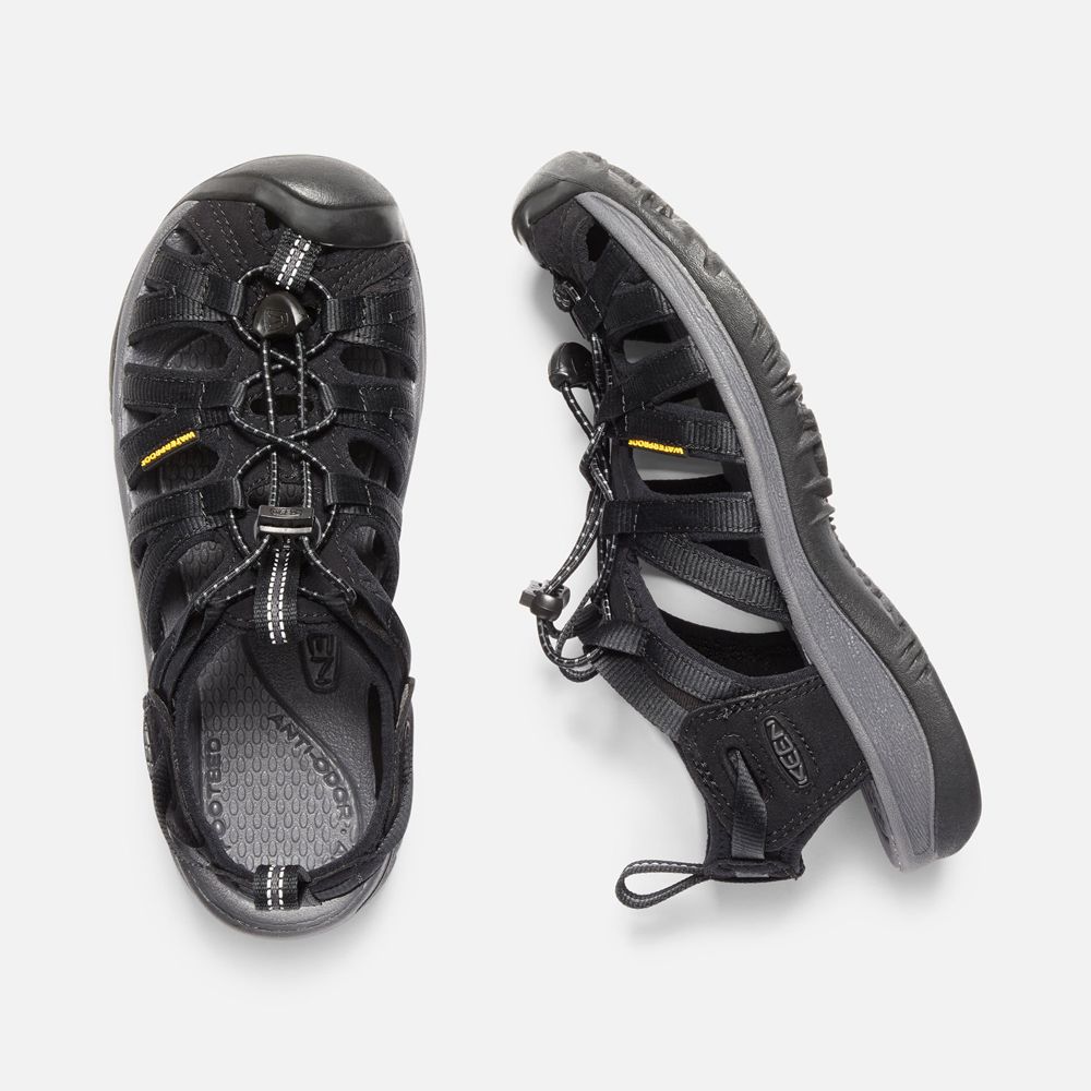 Keen Outdoor Sandalet Kadın Siyah - Whisper - Türkiye PVTK89035